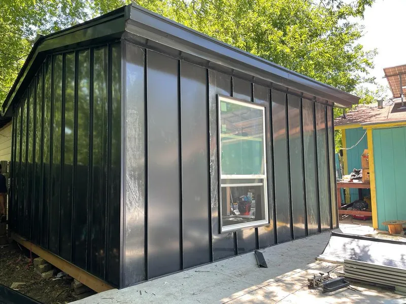 Black standing seam metal wall panels for Roof Inspection in Delran